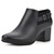 WHITE MOUNTAIN Women's Shoes Noah Block Heel Bootie, Black/Smooth, 10 W
