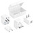 Lewis N Clark Adapter Plug Kit W/ 2.1a Dual USB Charger, White