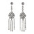 NOVICA Handmade .925 Sterling Silver Waterfall Earrings Cubic Zirconia from Thailand Clear Chandelier Dangle Birthstone [1.6 in L x 0.4 in W] 'Dazzling Starlight'