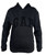 Gap Factory Pullover Men's Fleece Hoodie Arch Logo Long Sleeve (Large, Black / Black)