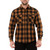 Smith's Workwear Men's Buffalo Two Pocket Flannel Shirt, Heather Camel Brown/Black-203, XL