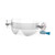EKS BRAND Unisex-Adult Full GOX Zip Off System Lens (Clear, One Size)
