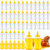 Tioncy 50 Pack Clear Plastic Honey Squeeze Bottle Empty Honey Jars with Spout Lids 17oz Honey Dispenser Food Grade Condiment Squeeze Bottles Honey Container for Sauces Syrup Storing and Dispensing