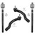 BOXI (Set of 4) Front Inner + Outer Tie Rods Fit for Toyota Rav4 2006 2007 2008 2009 2010 2011 2012 2013 2014 2015 2016 2017 2018 | Replaces ES800053 ES800054 EV800328