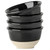 Hasense Ceramic Soup Bowls, 40 oz Large Salad Cereal Bowls Set of 4, Stackable Serving Bowls for Kitchen, Bowls for Pasta Ramen Noodle Pho, Dishwasher Microwave Safe, Gloss Black & Matte White