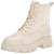 Nine West Women's OBRI2 Ankle Boot, Cream Nylon, 9
