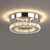 SieHam Chandeliers,Crystal Chandelier Led Flush Mount Lighting Mini Ceiling Light Fixture for Living Room Bedroom Hallway Staircase Bar Kitchen/Warm White