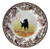 Spode Woodland Hunting Dogs Black Labrador Salad Plate