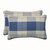 Pillow Perfect Outdoor/Indoor Branson Lapis Lumbar Pillows, 11.5" x 18.5", Blue 2 Count