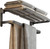 BOZWELL Bathroom Lavatory Towel Rack with Two Towel Bars,20-Inch Towel Shelf with Towel Bar,Towel Holder 1011-GR-50 (Modern Gray Finish)