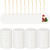 2.75 Inch Sublimation Blank Ornaments Bulk Christmas Round Sublimation White Blank Pendant Ceramic Discs Ornament Unfinished Personalized DIY Ornament for Christmas Trees Decors Crafts(50 Pcs)