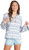 Roxy womens Paradise Calling Pullover Top T Shirt, Bijou Blue River Stripe, X-Small US