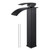 Airuida Tall Vessel Sink Faucet Oil Rubbed Bronze, Single Handle Single Hole Tall Waterfall Bathroom Faucet, Deck Mount Mixer Tap with Large Rectangular Spout Sink Washbasin Faucet Lavatory Vanity