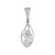Starborn Sterling Silver cage set natural Herkimer Diamond Quartz Crystal Pendant