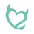 Devil Heart Sticker Vinyl Decal Notebook Car Window Laptop 5" x 6" (Mint)