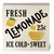 Fresh Lemonade Artwork Wood Box Sign Rustic Farmhouse Style Summer Lemon Wood Block Plaque 5 X 5 Inches Home Kitchen Desk Sign Decor for Presents