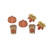 Funny Cute Halloween Cartoon Pumpkin Ghost Drop Dangle Earrings Handmade Lightweight Bat Witch Maple Leaf Double-Sided Wooden Stud Earrings Set for Women Girls Halloween Theme Jewelry Gift -Style 8