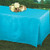 Amscan Caribbean Blue Flannel-Backed Vinyl Table Cover | Party Tableware