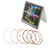 6Pcs Folk Guitar Phosphor Bronze Steel Core String 6-string Acoustic Guitar Strings Replacement For Beginners Performers Phosphor Bronze Folk Guitar Strings