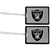 Siskiyou NFL Oakland Raiders Vinyl Luggage Tag, 2pk, Black, One Size