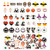 HEIDKRUEGER 40PCS Halloween Charms Halloween Enamel Charms Alloy Charm Bracelet Earring Cute Pendant Charms for Halloween Party DIY Jewelry Necklace Bracelet Making Jewelry DIY Supplies