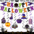 Halloween Hanging Swirl Decorations,Happy Halloween Banner, Witches Ghost Pumpkin Ceiling Decorations for Halloween Bar Home Party Supplies (003)