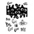 LANGFON Halloween Boo Ghost Eyes Patterns Clear Stamps for Card Making Decoration DIY Scrapbooking. Words Transparent Silicone Stamps for Embossing Album Decor Craft.