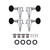 2R 2L Machine Heads Guitar String Tuning Pegs Machine Head Tuners Tuning Key Pegs for Ukulele