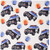 3dRose LLC 8 X 8 X 0.25 Inches Mouse Pad Image of Police Cars with Red N Blue Flashing Lights in Repeat Pattern (Mp_180358_1)