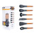 Koamatpro 6-Piece Utensil Set - Cooking Utensils Kitchen Tool Set, Nylon Kitchen Set with Holder Stand, Includes Soup Ladle, Slotted Turner,Cake Turner,Spoon,Slotted Spoon,Spaghetti Server