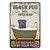 Metal Signs Black Pug Co. Bath Soap Wash Your Paws Tin Sign Vintage Funny Home Bar Club Cave Rustic Wall Art Bathroom Decor 12x8 Inches