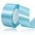 Solid Color Sky Blue Satin Ribbon, 1-1/2 Inches x 25 Yards Fabric Satin Ribbon for Gift Wrapping, Crafts, Hair Bows Making, Wreath, Wedding Party Decoration and Other Sewing Projects