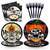 SCIONE 96 Pcs Halloween Plates and Napkins Sets Party Supplies, Halloween Pumpkin Plates Disposable Tableware, Halloween Party Decorations for Kids Serve 24