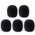 Healifty Headphone Mic Headset Microphone Headset Microphone 10pcs Microphone Foam Cover Handheld Microphone Windscreen Foam Cover (Black)36mm rophone Professional Microphone