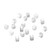 100 Pieces 2mm Cube Spacer Beads for Jewelry Making Brass Spacer Beads Loose Spacer Beads Square Spacer Beads for DIY Craft Bracelet Necklace Jewelry Making, 0.5mm Hole, Silver