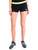 Soffe Junior's Low Rise Authentic Cheer Short, Black/Limeade, X-Small