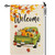 Jauageon Welcome Fall Garden Flag Pumpkin Truck Garden Flag Hello Autumn Vertical Double Sided Rustic Farmland Burlap Yard Lawn Outdoor Decor 12.5x18"