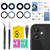 2 Pack Back Rear Camera Lens Glass Replacement for iPhone 11 with Pre-Installed Adhesive, Include Repair Tool Set+ Installation Manual+ Camera Lens Protector
