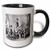 3dRose mug_61978_4"Vintage Photo Of Hawaiian Ladies Playing Music" Two Tone Black Mug, 11 oz, Multicolor