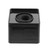 Beaupretty Mic Flags Portable ABS Injection Molding Square Cube Shaped Interview Mic Microphone Logo Flag Station (Black)