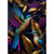 hill froeistung 5D Colorful Diamond Painting Kits for Adults, Hummingbird, Tree,Flower Diamond Art, DIY Full Drill Nature Landscapes Diamond Painting for Home Wall Decor Gifts (16X12 inch)