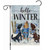 Hello Winter Garden Flag 12 X 18 Inch Vertical Double Sided, Christmas Dog Snowman Flags Burlap Small House Yard Flag For Outdoor Indoor Decoration Flags