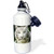 3dRose wb_4845_1"White Tiger" Sports Water Bottle, 21 oz, White