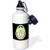 3dRose wb_58706_1 Paraguay flag in outline map and letters of Paraguay Sports Water Bottle, 21 oz, White