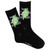 K. Bell Women's Don't Kale My Vibe Crew Sock 1 Pair, Black, Women's Shoe Size: 9-11