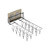 jomgeroz Wall Mounted Hanger Balcony Clothes Drying Rack Foldable Stainless Steel Storage Clip Organizer for Underwear Socks
