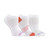 Fruit of the Loom Women's Breathable Cotton No Show Socks-3 Pair Pack, White, Pink, Blue, Shoe Size: 4-10