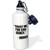 3dRose wb_163886_1"Trust me you can dance Vodka, Black" Sports Water Bottle, 21 oz, White