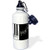3dRose wb_24372_1"Silver Music Notes on Piano Keys" Sports Water Bottle, 21 oz, White