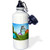 3dRose wb_150169_1"Adorable squirrel is searching for colored Easter eggs." Sports Water Bottle, 21 oz, White